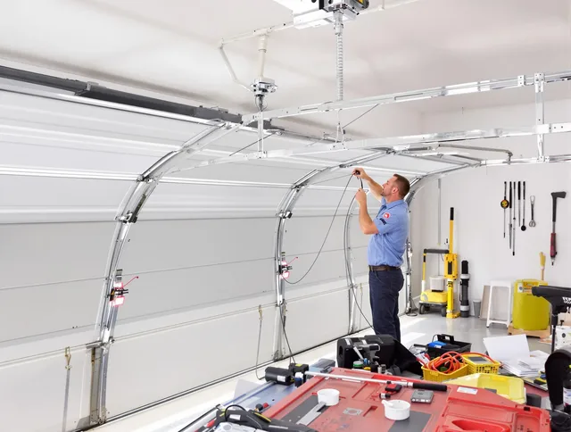 Garage door cable repair service by Temple City Garage Door Repair in Temple City