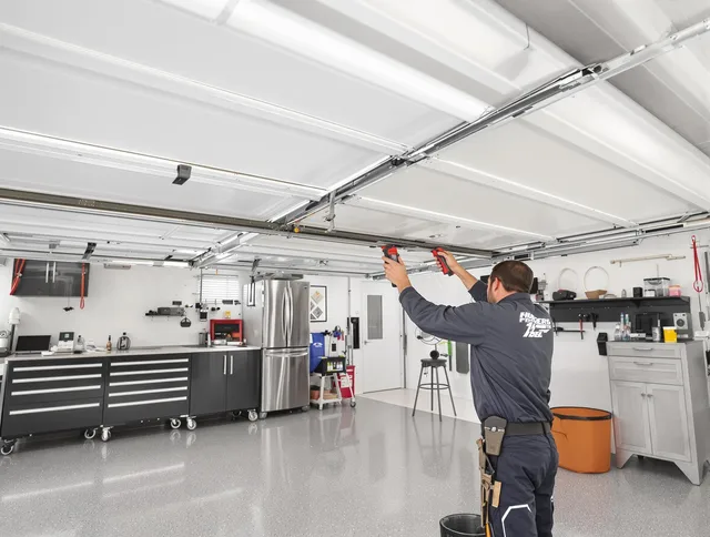 Overhead garage door repair service by Temple City Garage Door Repair in Temple City