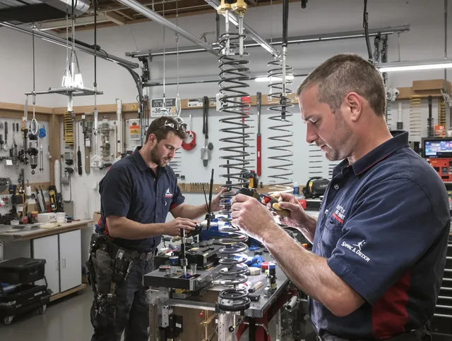 Garage door spring repair service by Temple City Garage Door Repair in Temple City